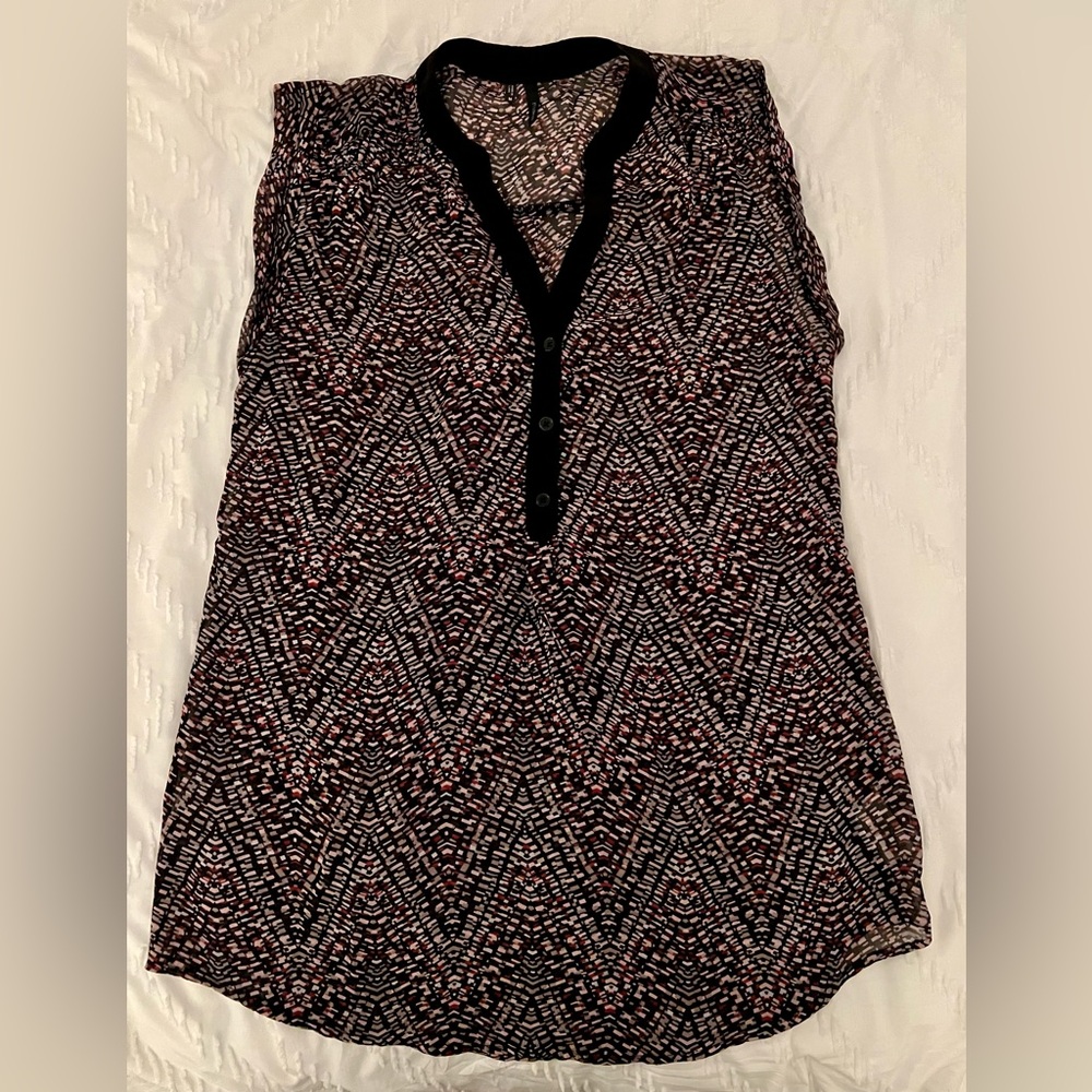 Maurices Sheer Dressy Sleeveless Tunic, Size M